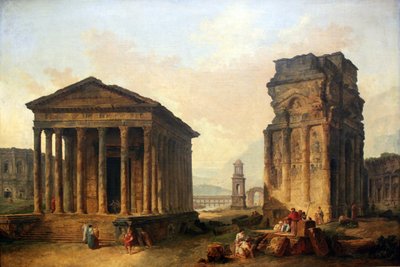 Die Ruinen von Nîmes, Orange und Saint-Rémy-de-Provence von Hubert Robert